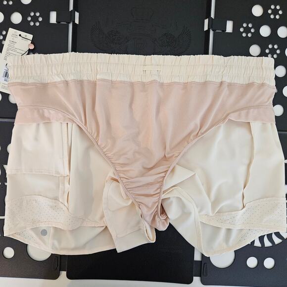 Calia Run Mid-Rise Infinity Athletic Lined Short in Washed Peach | Women's XL - Picture 5 of 12